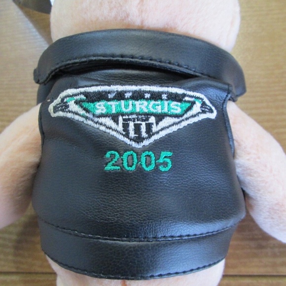 Sturgis 2005 Motorcycle Rally 9" Hog Wild Plush Porky Pig Doll - Picture 6 of 10